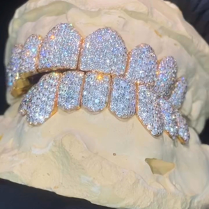 Hip Hop personnalisé 925 argent glacé Moissanite dents Grillz bijoux couleur or à la mode Fine luxe meilleur prix - Product Image 5