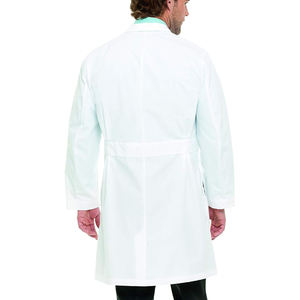 Blouse blanche en coton respirant avec manches complètes et poches fonctionnelles profondes Uniformes hospitaliers pour cliniques et laboratoires - Product Image 3