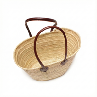 Sac fourre-tout d'été en feuilles de palmier tissées à la main pour femme, grandes et moyennes tailles, avec longue anse d'épaule, idéal pour la plage, les courses en extérieur ou comme cadeau (MA)
