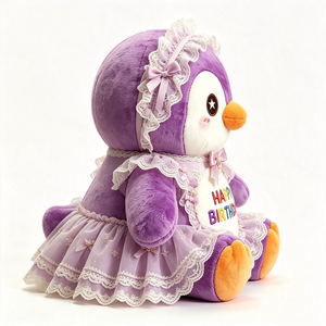 Peluche personnalisée Toy Story Pingouin pour Thanksgiving, adorable poupée avec robe, couverture super douce - Product Image 3