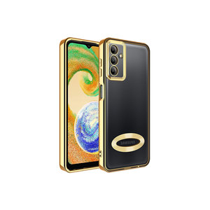 Funda de Silicona Dorada de Lujo para Samsung Galaxy A54 A53 A03S A72, Protección de Cámara, Logotipo Visible, Funda Protectora Suave SAFA Omega - Product Image 1