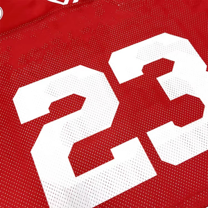 Maillot personnalisé de football américain en maille pour la pratique du hip-hop Maillot court de football américain vierge sublimé - Product Image 2