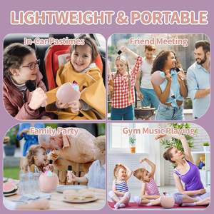 KTV cantando regalo de <span class=keywords><strong>Navidad</strong></span> nuevo altavoz de <span class=keywords><strong>Karaoke</strong></span> inalámbrico Bluetooth micrófono máquina Starlight portátil Mini altavoz Bluetooth - Product Image 6