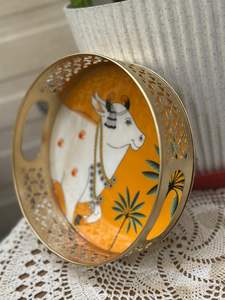 Bandeja de metal de hierro de primera calidad perfecta para uso en restaurantes o bares en el hogar, elegante y duradera para el servicio de alimentos y bebidas - Product Image 4