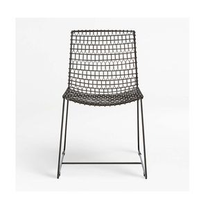 2025 chaise de salle à manger de conception de loisirs en plein air meubles d'hôtel chaise de salle à manger en fer chaise de fil extérieure intérieure - Product Image 6