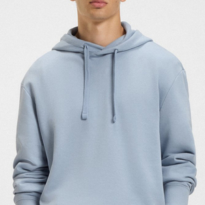 Sweat-shirt pour homme pour les acheteurs en gros, couleur unie avec capuche réglable et cordon de serrage, manches longues, design respirant pour le confort - Product Image 2
