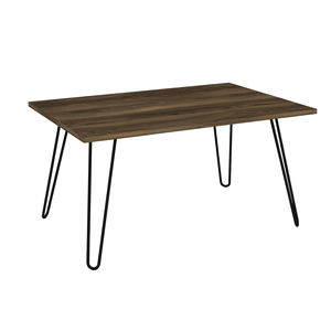 Meilleure vente de Turquie Table basse de luxe exclusive en noyer avec pied en fer Deren Panneau de bois aggloméré au design moderne - Product Image 4