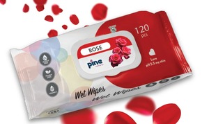 Lingettes humides parfumées Pine, 72 unités, avec couvercle, douces, non tissées, pour le nettoyage domestique, 17x16,5 cm - Product Image 4