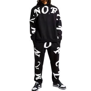 Nouveau style de survêtement unisexe d'hiver à impression numérique Logo personnalisé 100% polaire respirante surdimensionnée en coton - Product Image 2