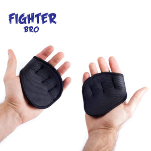 Guante de levantamiento de pesas Almohadilla de agarre de goma Gimnasio Entrenamiento Levantamiento Empuñaduras Protección de Palma Gel de sílice logotipo personalizado - Product Image 4