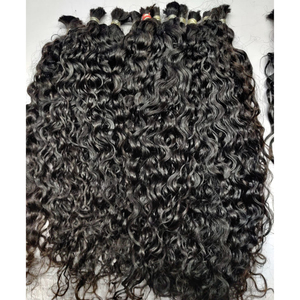 Extension de cheveux humains bruts en vrac de qualité supérieure, cuticules brutes alignées - Product Image 4