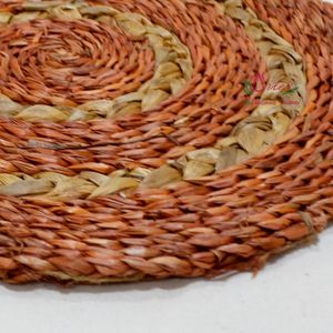 Hot xu hướng điều hành Vòng tầng Mat nước lục bình và cỏ biển Thảm phòng khách tấm thảm chùi chân cho trang trí nội thất - Product Image 6