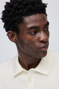 Camiseta de manga corta con cuello en V y cuello en V para hombre con textura de mezcla de poliéster y Viscos para hombre con precio justo - Product Image 5