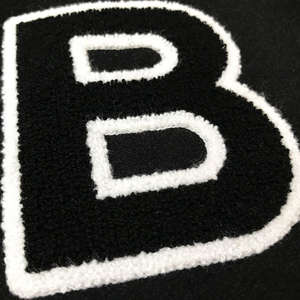 Veste universitaire en cuir véritable personnalisée, logo brodé, veste de collège, design gratuit - Product Image 3