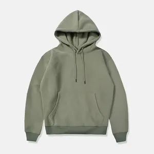 Sweat-shirt pour homme de haute qualité, logo personnalisé, vente en gros, anti-rides, séchage rapide, polyester/coton écologique - Product Image 2