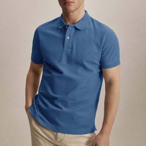 Camiseta Personalizable para Hombre, 100% Algodón, Tejido de Punto, Transpirable, de Secado Rápido, Cuello Redondo, Manga Corta, Estilo Ejecutivo con Patrón Liso - Product Image 2