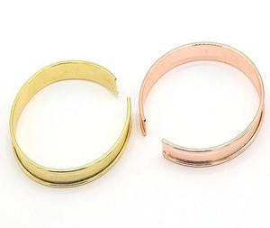 Boutons de manchette de style bohème plaqués or en laiton de haute qualité, accessoire élégant pour les fêtes d'anniversaire, bracelets tendance - Product Image 3