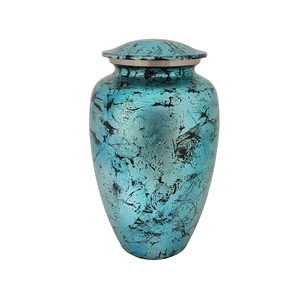 American Classic Aluminum Cremation Urn With Brown Stone Finish for Funerals <b>Keepsake</b> <b>Memorial</b> Urns Supplies - Product Image 5