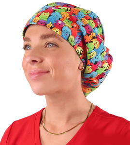 Gorro Quirúrgico de Algodón con Estampado Completo para Enfermeras de Hospitales y Clínicas Dentales, Gorro de Cirujano Ajustable - Product Image 6