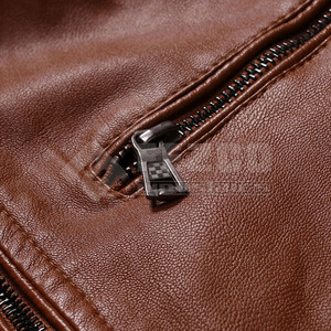 แจ็กเก็ตหนังฤดูหนาวสำหรับผู้ชายวินเทจหนังฤดูหนาวดีไซน์ตามสั่ง - Product Image 4