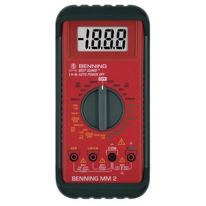 Multímetro BENNING MM 2 con Rango de Medición RMS de CA 0.1mV-750V y CC 0.1mV-1000V - Product Image 1