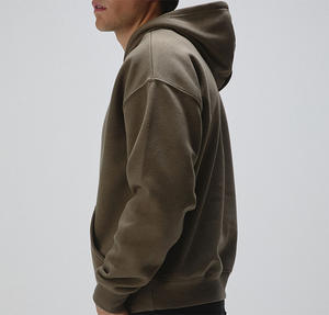 Sudaderas con Capucha de Corte Regular para Hombre, 100% Algodón, Invierno, Corta, Teñida - Product Image 3