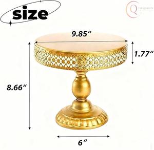 Luxury Metal Cake Stand with Strong Base and Smooth Texture, Ideal for Cakes, Cupcakes, <b>Pastries</b>, and Event Decoration - Product Image 2