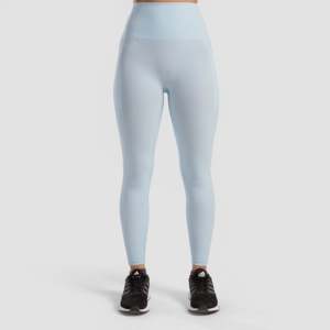 Leggings Radient Aqua taille haute, taille XL, sans couture, moulants, sport, décontractés, yoga, pantalon, tissu polyamide à motifs, style fitness - Product Image 2