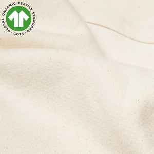 Sudadera de cuello redondo de algodón orgánico para mujer Natural, forro polar de 9 oz, interior cepillado suave, cálido y sostenible - Product Image 2