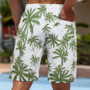 Shorts de Baño con Estampado Tropical para Hombre, Cintura Elástica, Tiro Medio, Secado Rápido, Ecológicos y Cómodos para el Verano - Product Image 2