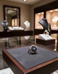 Anillo de Plata de Ley 925 con Diseño Único y Exclusivo con Diamantes Moissanite y Piedra Púrpura - Product Image 2