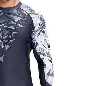 Camiseta de Compresión Unisex para Entrenamiento de MMA, Manga Larga, Estampada, Ajustada, Ecológica, UPF50+ - Product Image 5