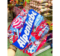 Alpenlieb Sucette Fraise sac 36pcs x 10g Saveurs de fruits Bonbons durs à la sucette Snacks durs Bonbons saveur de fruits prix bon marché