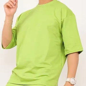 T-shirt pour homme de haute qualité 100% coton, coupe ample décontractée pour l'été, col rond, manches courtes, écologique et respirant - Product Image 6