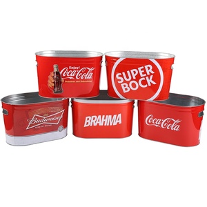 Cubos de hielo dorados de 10l para champán, bañeras de bebida, cubo de hielo ovalado de Metal, venta directa de fábrica - Product Image 6