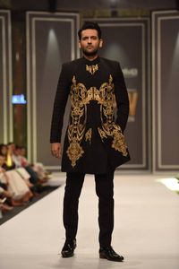 2024 Wedding Groom Sherwani <b>Pant</b> Set Beautiful Elegant Embroidery with Crystal Glass Beads Dabka Work Made From Premium Fabric - Product Image 2