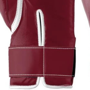 Gants de boxe professionnels en cuir rouge vin, poignet à velcro, gants d'entraînement et de sparring pour hommes et femmes - Product Image 5
