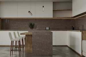 <b>Prime</b> Core Custom Kitchen Bathroom Vanity Tops Quartz Countertops Carrara Calacata Eco-Friendly Fire Resistant 1 Year Warranty - Product Image 4
