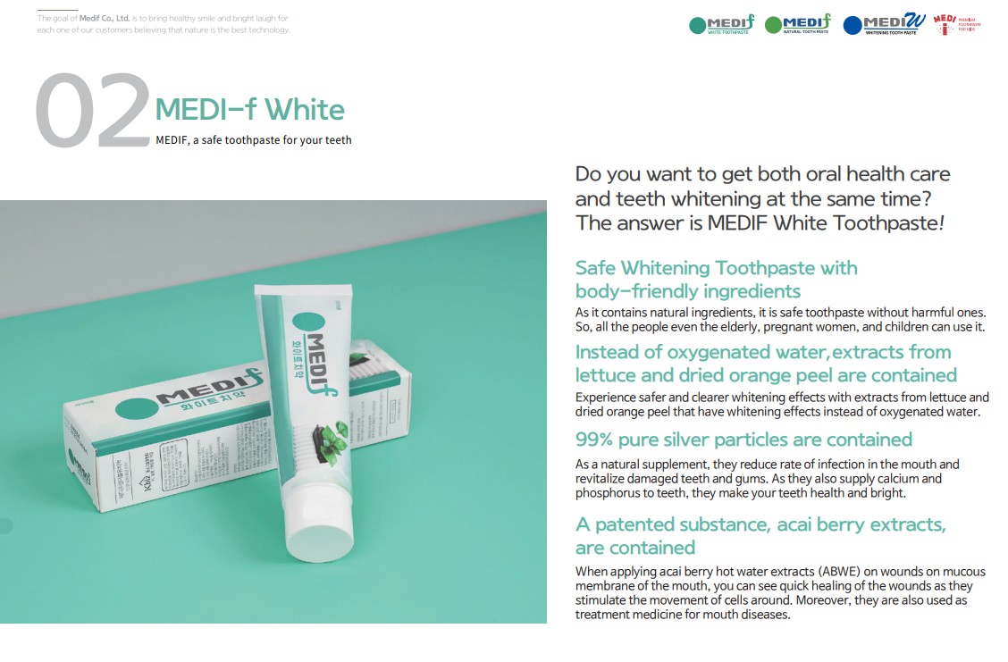 Medifi Korean Pharmaceutical Toothpaste Preventing Decayed Tooth And
