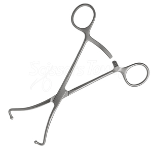 คีมยึดกระดูกแบบพรีเมี่ยมปลายโค้ง6นิ้ว3.0มม. พร้อมวงล้อล็อคสเตนเลสที่ทนทานยึดสำหรับศัลยกรรมกระดูก - Product Image 4