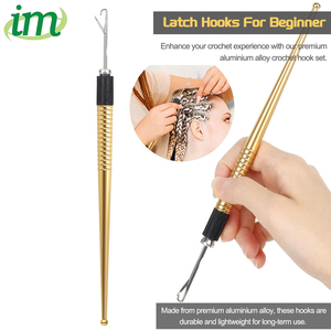 Comfortable Ergonomic Design, Removable <b>Crochet</b> Latch <b>Hook</b> With 3 Sizes of Latch Needles 2mm 3.4mm 6.6mm - Product Image 5
