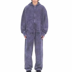 Embroidery Patch Sweatpants & Acid Wash customized Rhinestone <b>track</b> <b>suit</b> zipper acid wash <b>track</b> <b>suit</b> <b>for</b> <b>sale</b> - Product Image 1