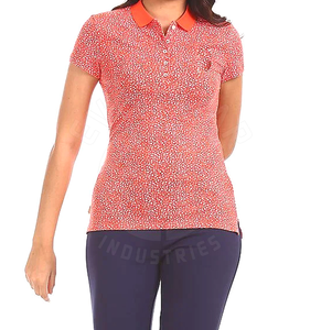 Custom Fashion Printed <b>Women</b> <b>Polo</b> Shirts OEM <b>Women</b> <b>Polo</b> T Shirt Supplier From Pakistan Manufacturer's - Product Image 1