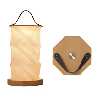 Lampe rotative pliable en bois 2025 avec fonction tactile et recharge USB rapide – Le cadeau idéal, lampe de table décorative pour la maison