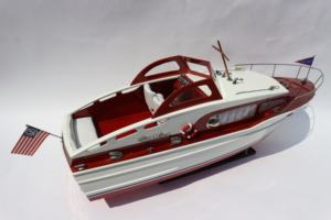 CHRIS CRAFT COMMANDER Modelo de barco comercial de madera de alta calidad Pintado a mano Náutico para decoración del hogar Signo Hecho Vietnam - Product Image 6