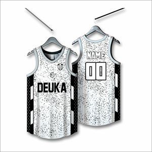Maillots de basket-ball imprimés par sublimation personnalisée OEM pour vos clubs, équipes et tournois avec nom et numéro personnalisés Vêtements de sport personnalisés - Product Image 1