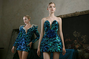 Robe de femme personnalisée robe Queen Flora robe de cocktail de fête de luxe robe de bal haut de gamme à la mode robes de bal 2025 de ENZO & LEO - Product Image 5