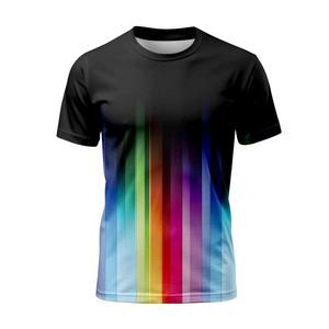 Ropa deportiva informal de talla grande para hombre, camisetas transpirables ajustadas, 100% poliéster con diseño de sublimación de patrón de Venta caliente - Product Image 6