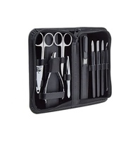 Kit de toilettage d'ongles personnalisable professionnel étui en cuir PU écologique pour Salons à usage domestique manucure pédicure de haute qualité