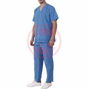 Top Vente Réutilisable Hôpital Gommage Costumes Stretch Respirant Hommes Soins Infirmiers Scrubs - Product Image 5